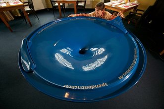 Experience gravity, orbit of a coin